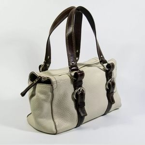 Coach Chelsea Pebbled Leather Satchel Barrel Bag
